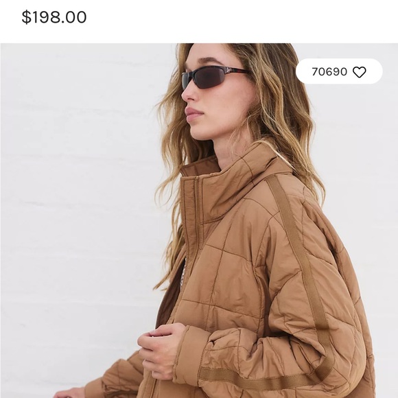 Free People Jackets & Blazers - Free People Quilted Tan Puffer Jacket